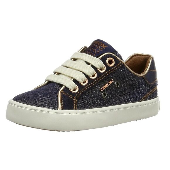 Geox  Kids Junior Girl's Kiwi Jeans Sneakers - Picture 1 of 10